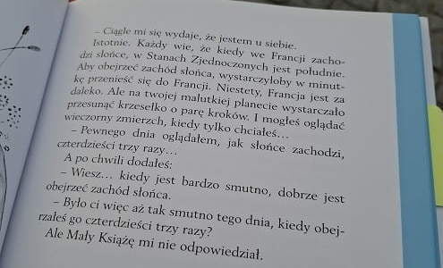 Fragment z książki Mały Książę. Fot. J. Makarewicz