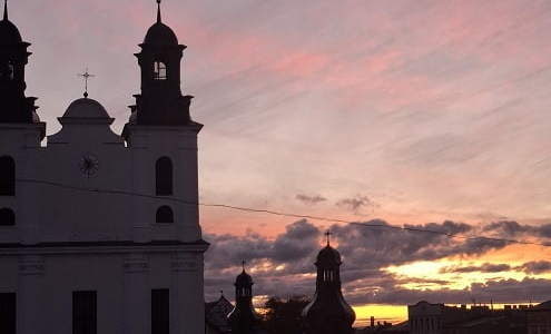 Wschód słońca w październiku 2025 r. Fot. J. Makarewicz 