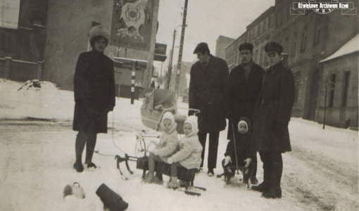 Ulica Poznańska, lata 60-te. Z archiwum Zbigniewa Prusaka