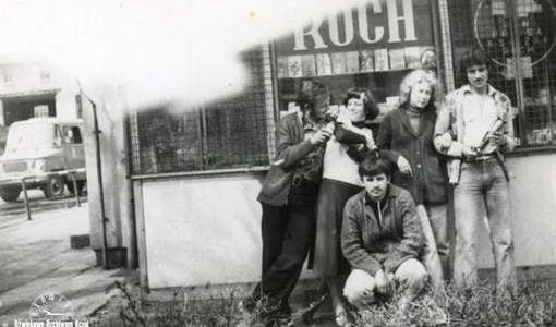 Kiosk Ruchu, ok. 1980 r. Z archiwum Mirosława Nowickiego 