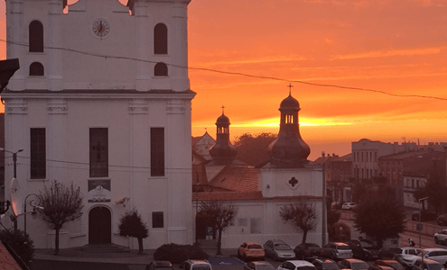 Wschód słońca w październiku 2025 r. Fot. J. Makarewicz 