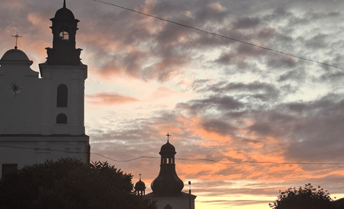 Październikowy wschód słońca. 2025 r. Fot. J. Makarewicz 