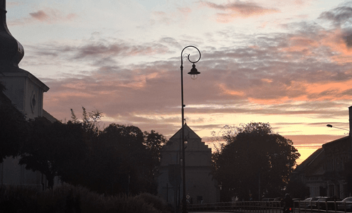 Październikowy wschód słońca. Fot. J. Makarewicz 