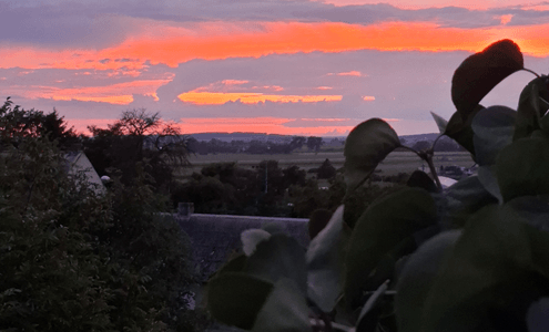 Sierpniowy zachód słońca, 2025 r. Fot. J. Makarewicz