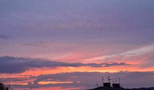 Sierpniowy zachód słońca, 2025 r. Fot. J. Makarewicz