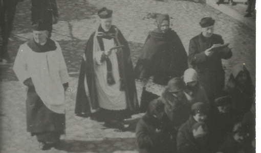 4.03.1930 pogrzeb Marty Czochralskiej, m.in. o.Efrem, ks. kan. Opieliński. Z archiwum rodziny