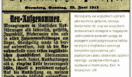 Monogramy Sobczyński. Nadesłał Roman Tadych