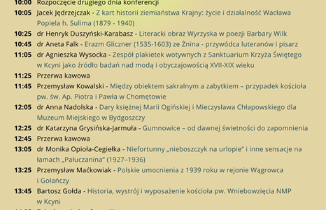 Agenda - drugi dzień konferencji 