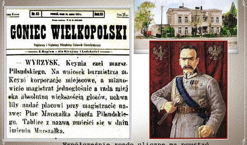 Kcynia czci Marszałka Piłsudskiego. Nadesłał Roman Tadych
