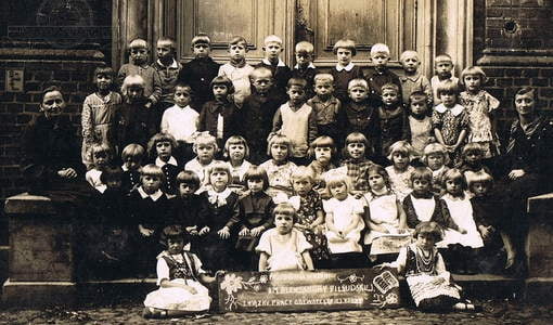 Przedszkole w Kcyni im. Aleksandry Piłsudskiej Związku Pracy Obywatelskiej Kobiet. Z archiwum Michała Maciejewskiego 