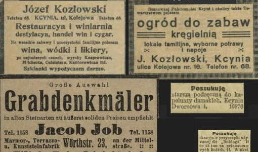 Ogłoszenia prasowe - ul. Kolejowa