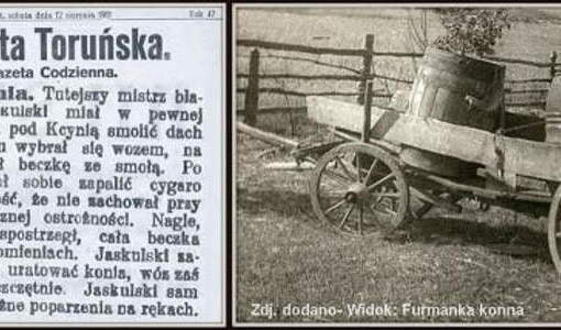 Spalił własny wóz. Nadesłał Roman Tadych 
