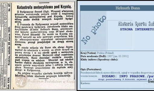 MOTOCYKL POJAZDEM ŚMIERCI. Nadesłał Roman Tadych