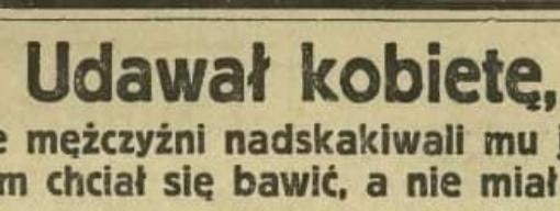 Poetyka nagłówków. Dziennik Bydgoski z 1930 r. 