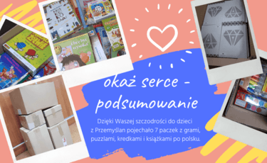 Dziękujemy za okazane serce
