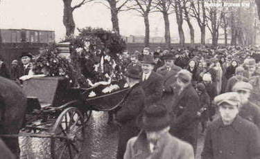 Pogrzeb burmistrza Maksymiliana Ziółkowskiego 