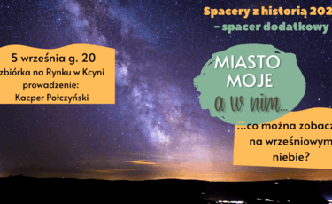 Wrześniowe niebo - zaproszenie na dodatkowy spacer